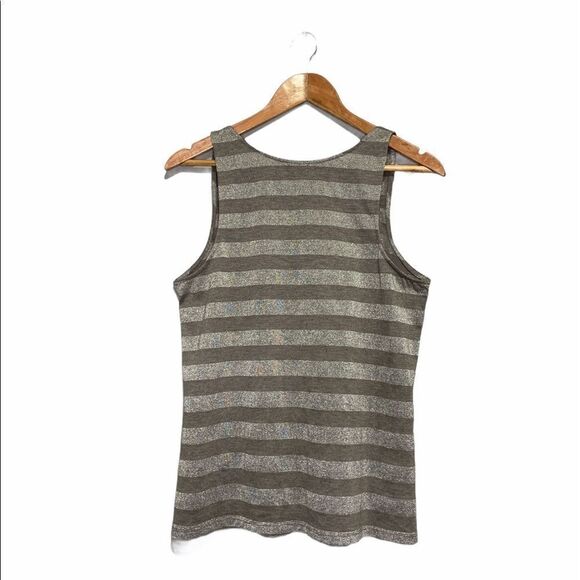 🚨 Anthropologie One September Sleeveless Stripes Top - Picture 2 of 7